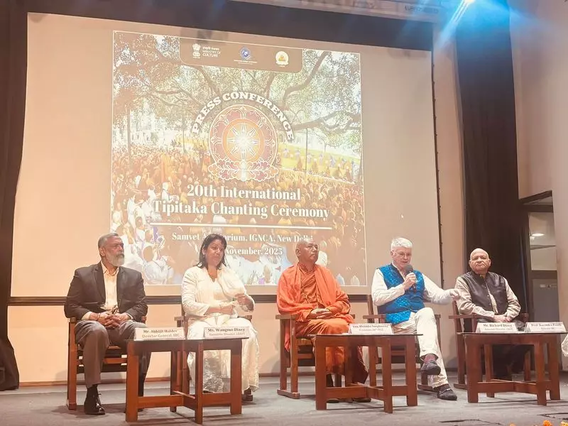 20th International Tipitaka Chanting Ceremony Unites Buddhists Across India