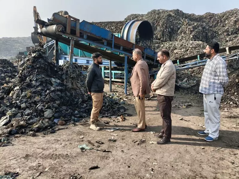 Amritsar MC Officials Inspect Bhagtanwala Waste Disposal Site
