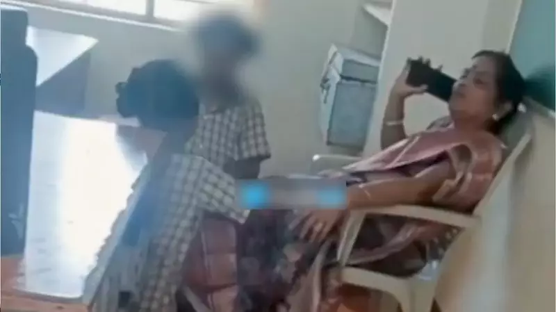 Andhra Teacher Suspended After Making Students Massage Her Legs During Class | Shocking School Incident