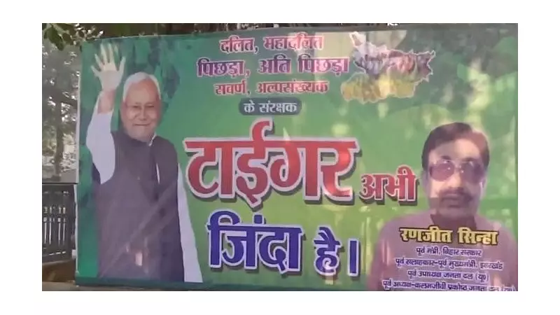 Bihar Elections 2025: 'Tiger Zinda Hai' Posters for Nitish Kumar as Counting Nears