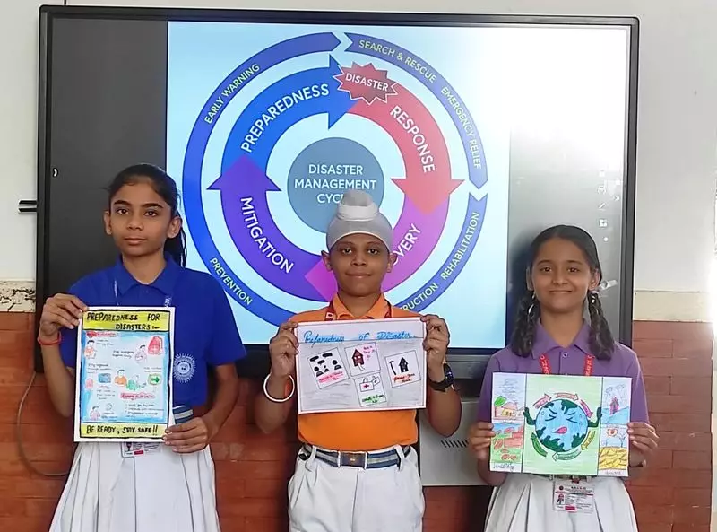 Chandigarh Students Unleash Creativity in Disaster Preparedness Poster Competition
