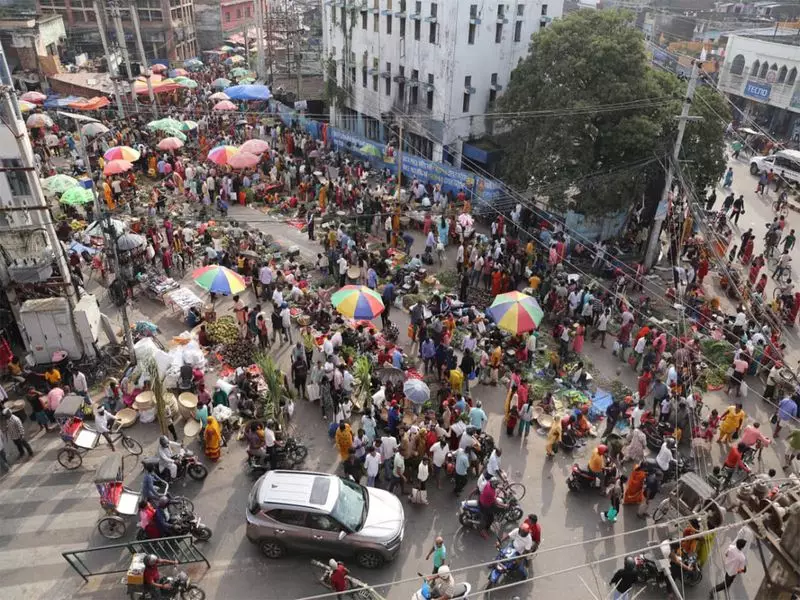 Chhath Puja 2023: Nepal Markets Burst with Festive Energy as Devotees Prepare Sacred Offerings