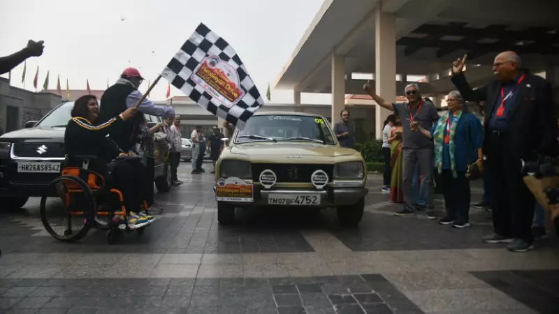 Classic Himalayan Car Rally 2024: Vintage Beauties Conquer Northern Routes from Greater Noida