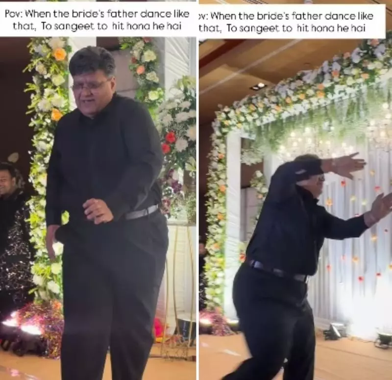 Dad's Epic Slow-Mo Dance Steals Show at Daughter's Sangeet Ceremony