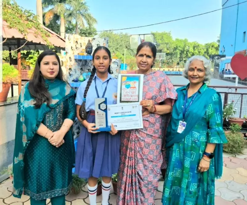 DC Model School Student Charvi Shines in National Slogan Writing Competition