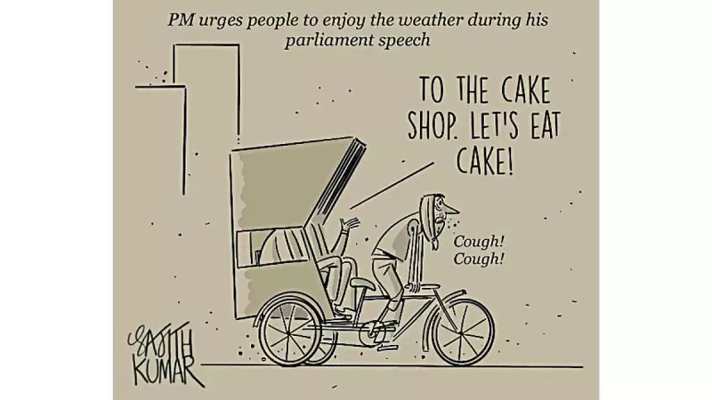 Deccan Herald Cartoon: A Satirical Take on 'Enjoying the Weather'