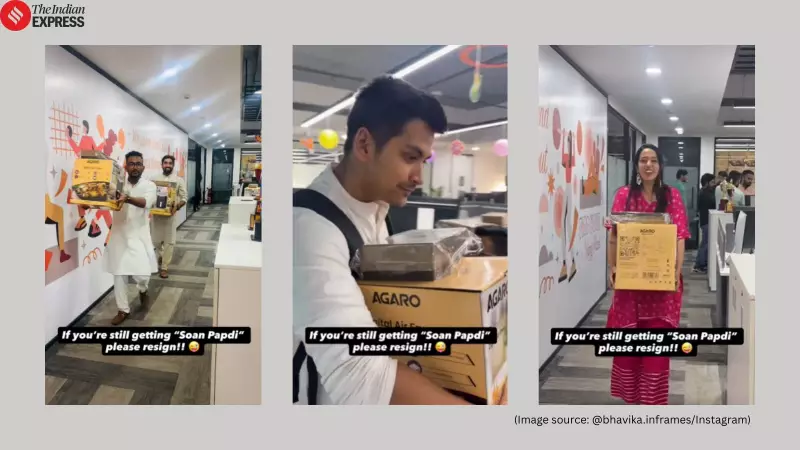 Diwali Gifts or Corporate Disappointment? Employees Share Workplace Festive Hauls, Sparking Online Debate