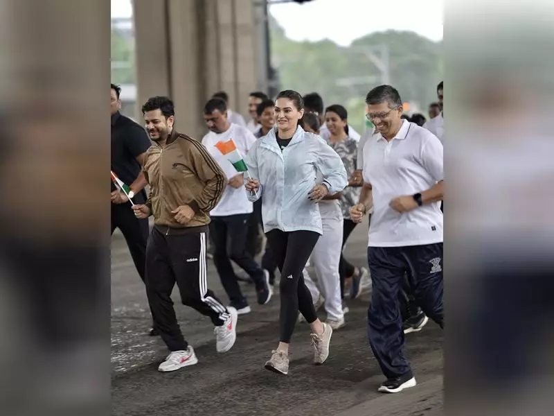 Eesha Agrawal Shines at Run for Unity 2025, Honoring Sardar Patel's Legacy
