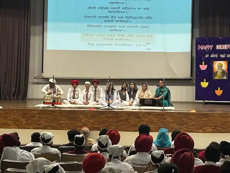 Green Land School Celebrates Guru Nanak Dev Ji's Legacy with Special Gurpurb Assembly