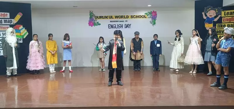 Gurukul World School's English Day Celebration: A Spectacular Showcase of Linguistic Talent