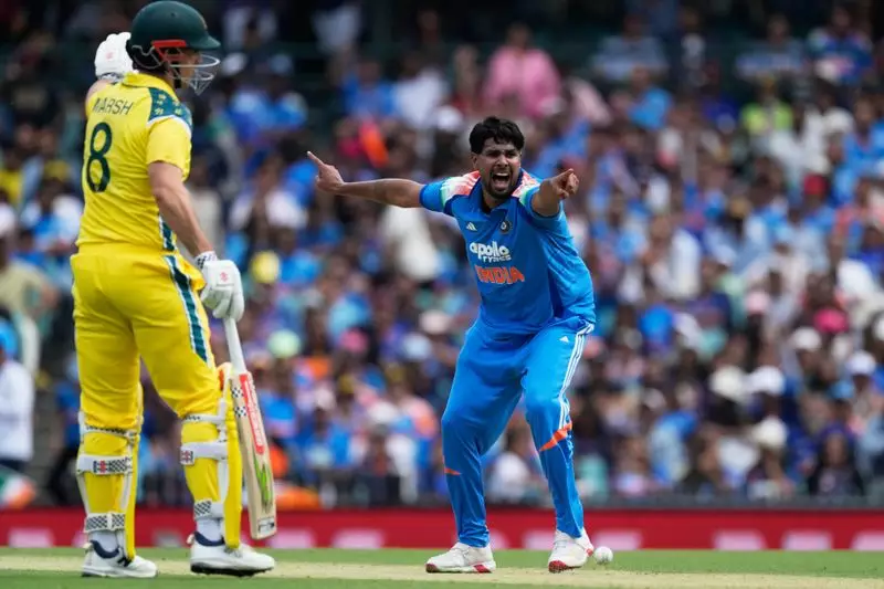 Harshit Rana's 4-Wicket Haul Crushes Australia as India Restrict Visitors to 236 in Thrilling 3rd ODI