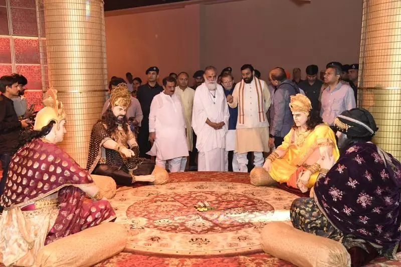 Haryana CM Inspects Jyotisar Anubhav Kendra: A Transformative Spiritual Tourism Project Takes Shape