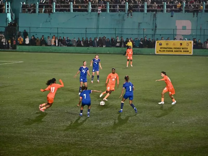 Indian Women's Football Team Suffers Narrow Defeat Against Nepal in Gangtok Exhibition Clash