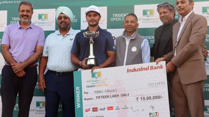 Manu Gandas Wins PGTI Trident Open in Thrilling Three-Way Playoff