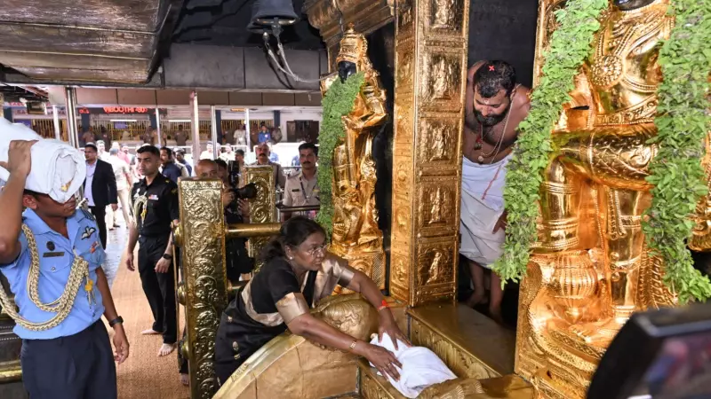 President Droupadi Murmu Makes Historic Pilgrimage to Sabarimala Temple During Kerala Visit