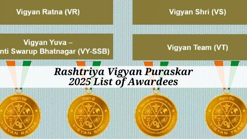 Rashtriya Vigyan Puraskar 2025: India's New Science Awards Honour Research Excellence