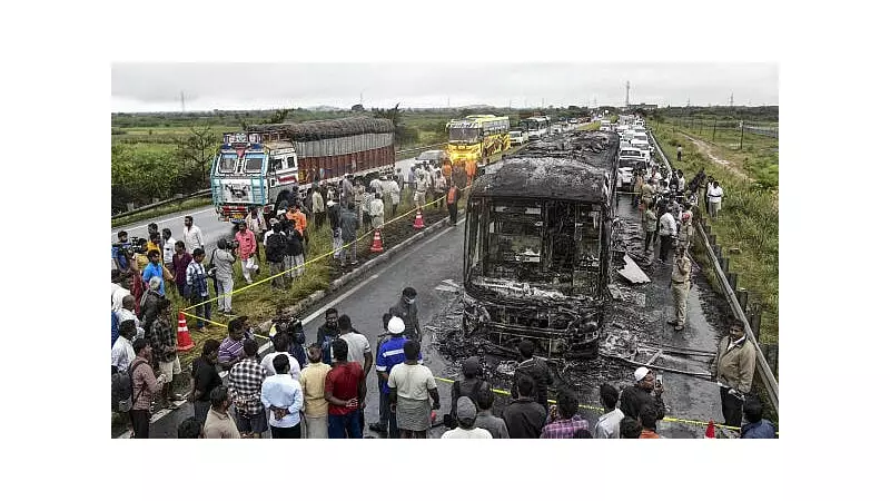 Shocking CCTV Footage: How a Kurnool Sleeper Bus Violated Safety Norms Before Deadly Fire