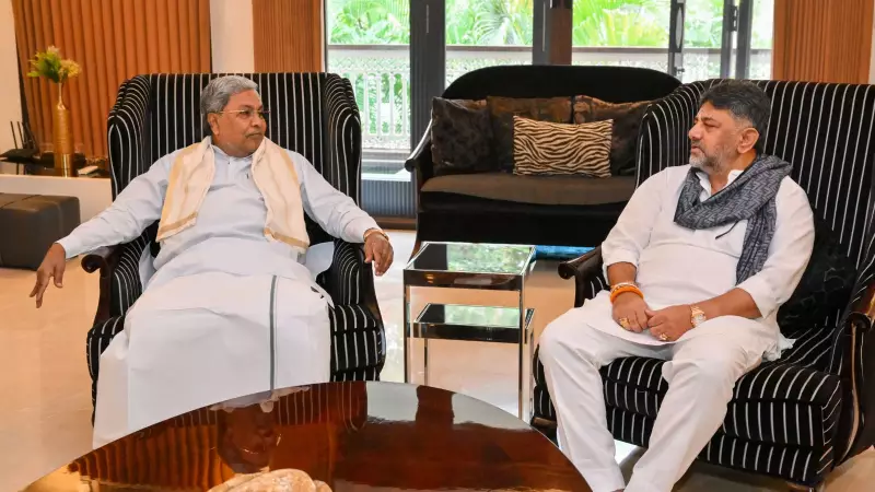 Siddaramaiah & Shivakumar's Second Breakfast Meet: Unity Pledged, Power Tussle Deferred
