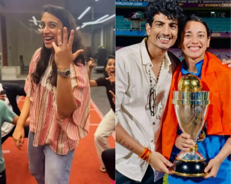 Smriti Mandhana Confirms Engagement to Palash Muchhil in Viral Video
