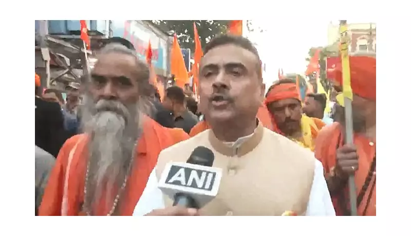 Suvendu Adhikari Slams TMC's Humayun Kabir Over Babri Masjid Foundation Stone in Bengal