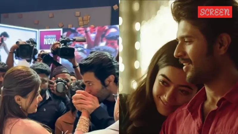 Vijay Deverakonda Kisses Rashmika's Hand at The Girlfriend Success Meet
