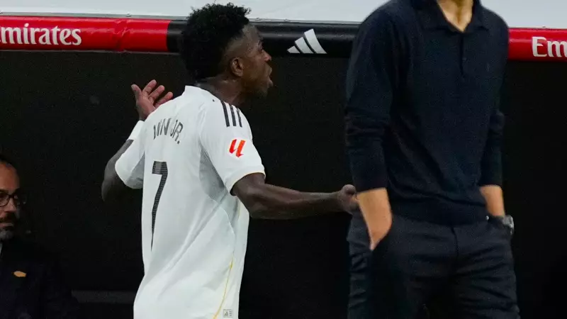 Vinicius Jr Apologises for Sideline Outburst After Being Subbed in El Clásico | Real Madrid Drama