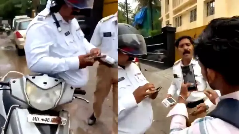 Viral Showdown: Mumbai Traffic Cop vs Scooter Rider Over Helmet Rule - Who Got Fined?