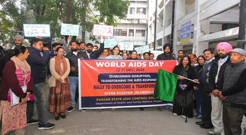 World AIDS Day 2023: Jalandhar Hosts Awareness Walk and Health Camp