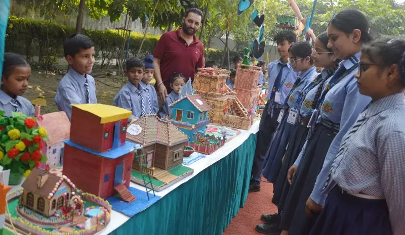 Young Eco-Warriors Shine: 400 Students Transform Trash into Treasure at Ludhiana's 'Best Out of Waste' Fair