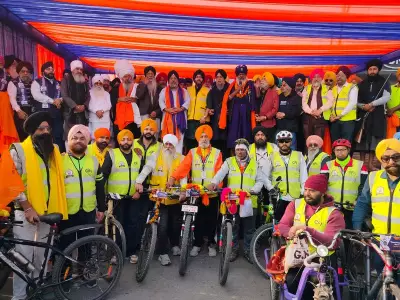 400-km Cycle Expedition Honors Guru Tegh Bahadur's Martyrdom in Amritsar