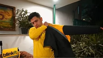 AAP MP Raghav Chadha Works as Delivery Agent, Critiques 10-Minute Delivery