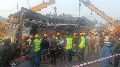 Chitradurga Accident: How a School Bus Narrowly Escaped Tragedy