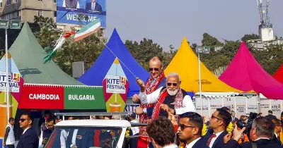 PM Modi & German Chancellor Friedrich Merz Fly Kites in Ahmedabad