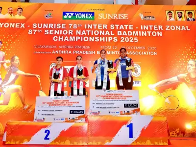 Surya, Charishma, Rithvik, Sanjeevi Clinch Titles at Senior National Badminton