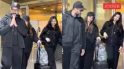 Abhishek, Aishwarya, Aaradhya Return from NY Vacation in Black; Abhishek Dismisses Divorce Rumours