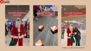 Air India Delights Passengers with Personalised Christmas Gifts at Bengaluru Airport; Video Viral