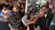 Allu Arjun and Wife Mobbed by Fans at Hyderabad Cafe, Causing Panic