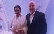 Anupam Kher Meets Rekha, Calls Her 'Eternal Beauty' in Heartfelt Post