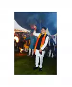 Bihar CM's Residence Glitters with Cultural Splendor During Iconic Igas Festival Celebration