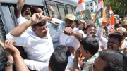 Congress Workers Detained After Attempt to Storm BJP Office in Mandya