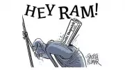 Deccan Herald Cartoon Sparks Debate on 'Hey Ram' and Political Symbolism