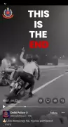 Delhi Police Shares Viral Video: Reckless Bike Stunt Ends in Painful Crash