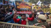 Delhi Protests Erupt at Bangladesh High Commission Over Hindu Man's Lynching
