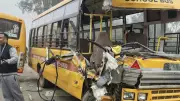 Dense Fog in Mohali Causes School Bus Collision, Multiple Flight Cancellations