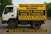 Faridabad's Revolutionary Mobile Pothole Repair Service Hits the Roads | Tribune India
