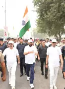 Haryana CM Nayab Singh Saini Leads Youth in Unity Run, Inspires 1.5KM Marathon in Fatehabad
