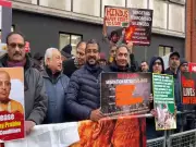 Indian & Bangladeshi Hindus Protest in London Over Killings in Bangladesh