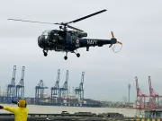 INS Vikrant's Chetak Helicopters Execute Sri Lanka Rescue Mission