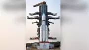 ISRO's Heaviest Rocket LVM3 Soars Skyward, Deploying CMS-03 Satellite in Spectacular Night Launch