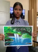 Ludhiana's Class IV Student Creates Vibrant Art Masterpieces